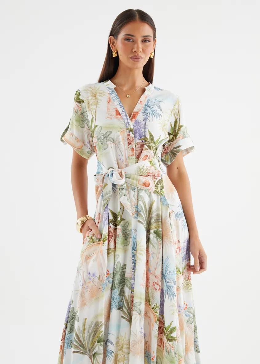 Samiyah Midi Dress - Palm Paradise sold by Gingham & Heels product image thumbnail 5