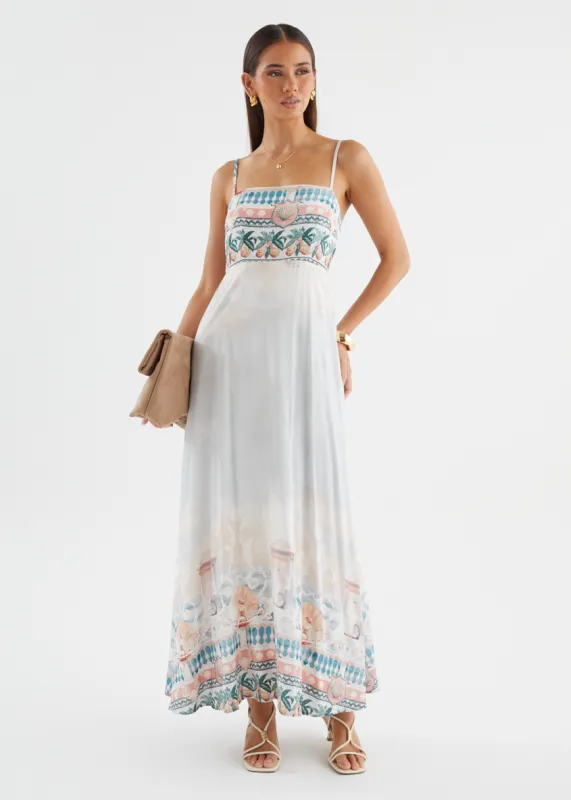 Artemis Maxi Dress - Siren Seas sold by Gingham & Heels