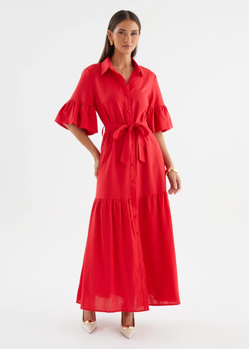 Payton Maxi Dress - Red sold by Gingham & Heels product image thumbnail 4