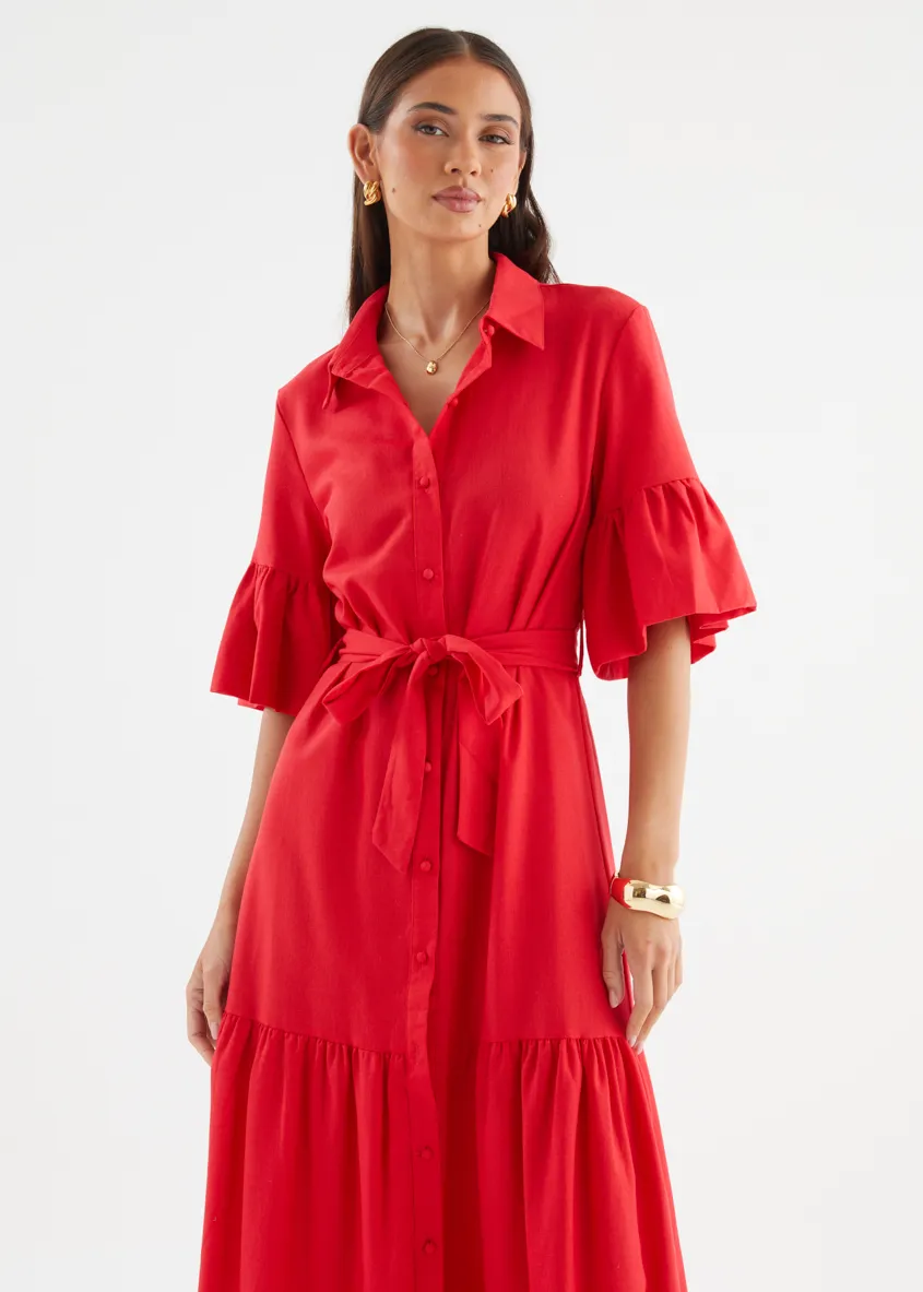 Payton Maxi Dress - Red sold by Gingham & Heels product image thumbnail 3