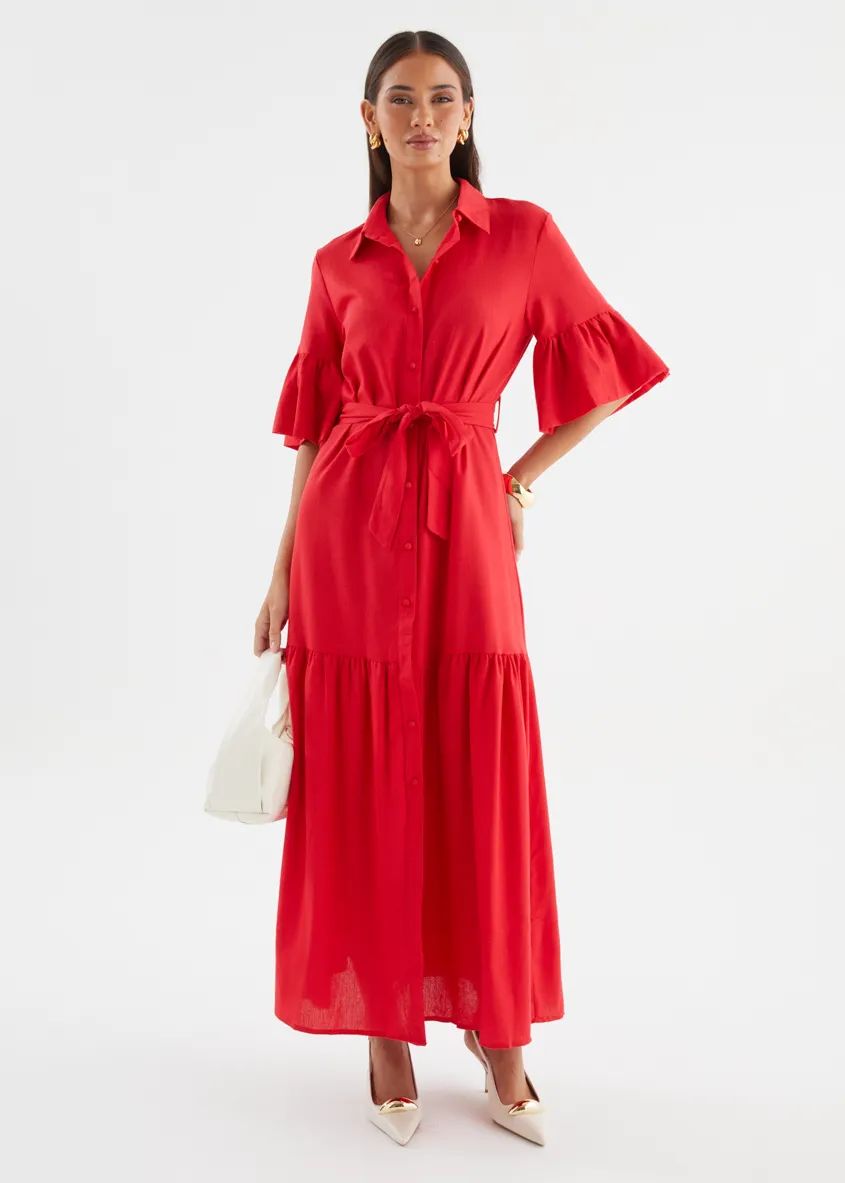 Payton Maxi Dress - Red sold by Gingham & Heels product image thumbnail 2