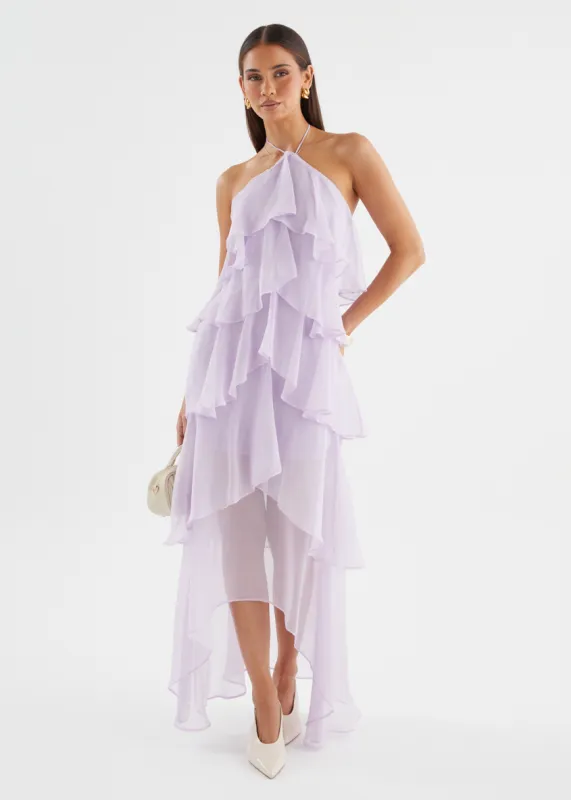 Telaena Halter Maxi Dress - Lilac sold by Gingham & Heels