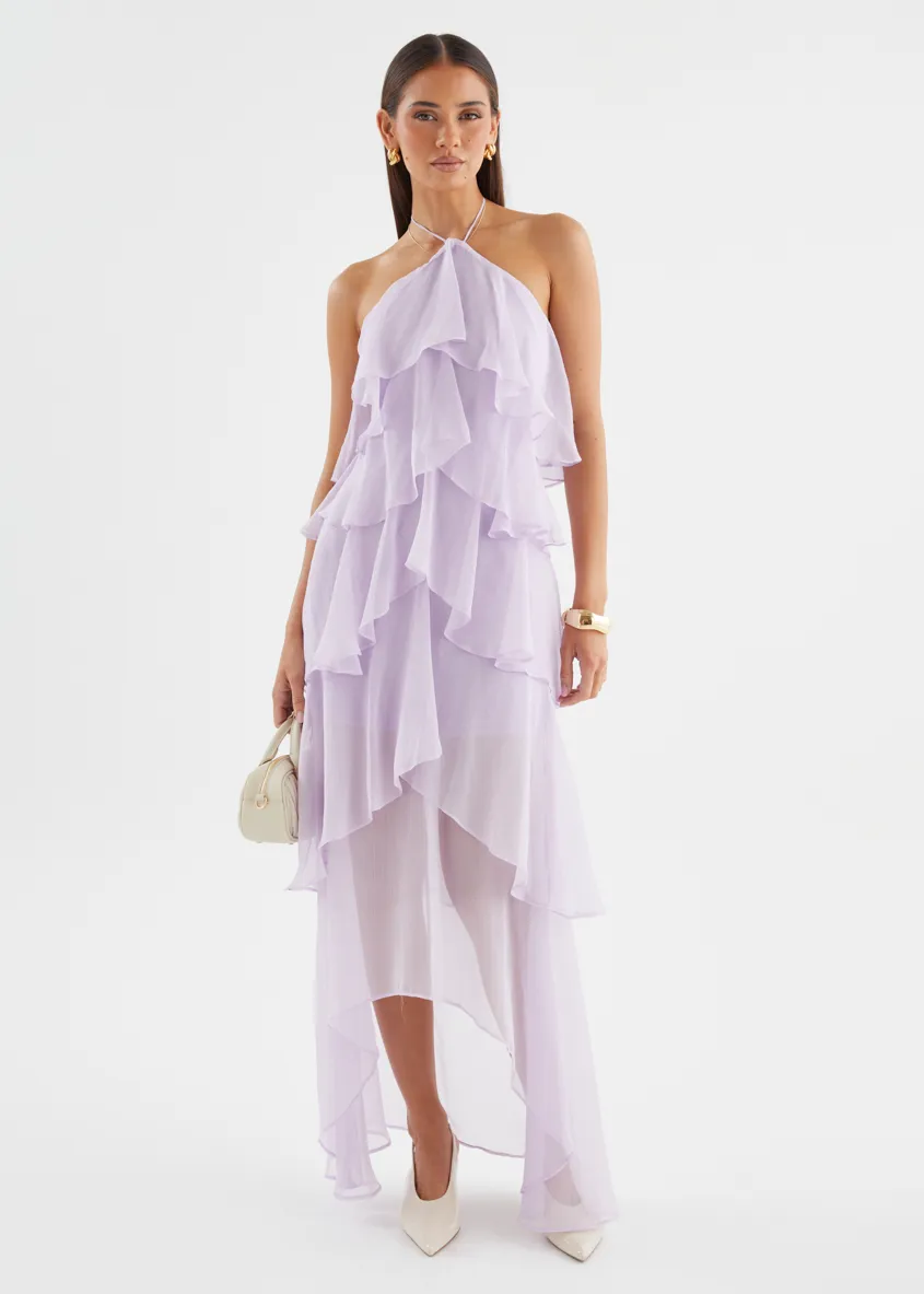 Telaena Halter Maxi Dress - Lilac sold by Gingham & Heels product image thumbnail 4