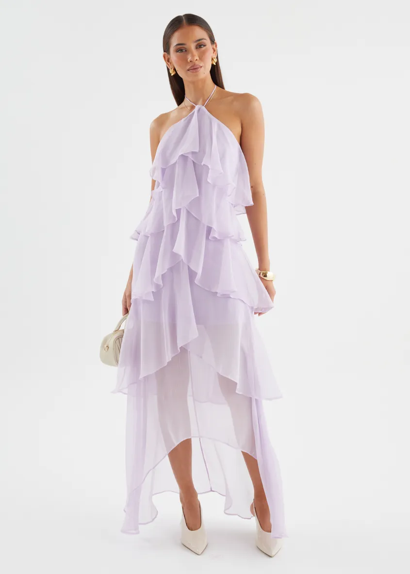 Telaena Halter Maxi Dress - Lilac sold by Gingham & Heels product image thumbnail 2