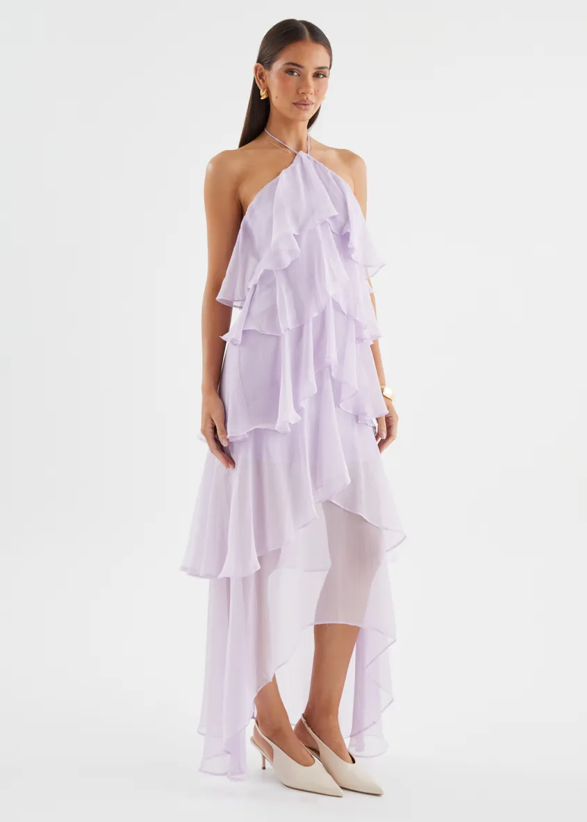 Telaena Halter Maxi Dress - Lilac sold by Gingham & Heels product image thumbnail 5
