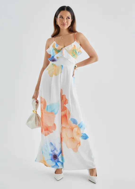 Jessika Pantsuit - Orange Blossom sold by Gingham & Heels