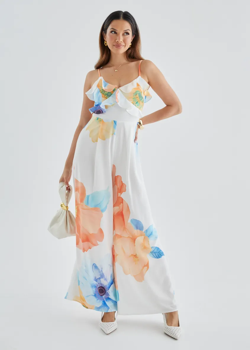 Jessika Pantsuit - Orange Blossom sold by Gingham & Heels