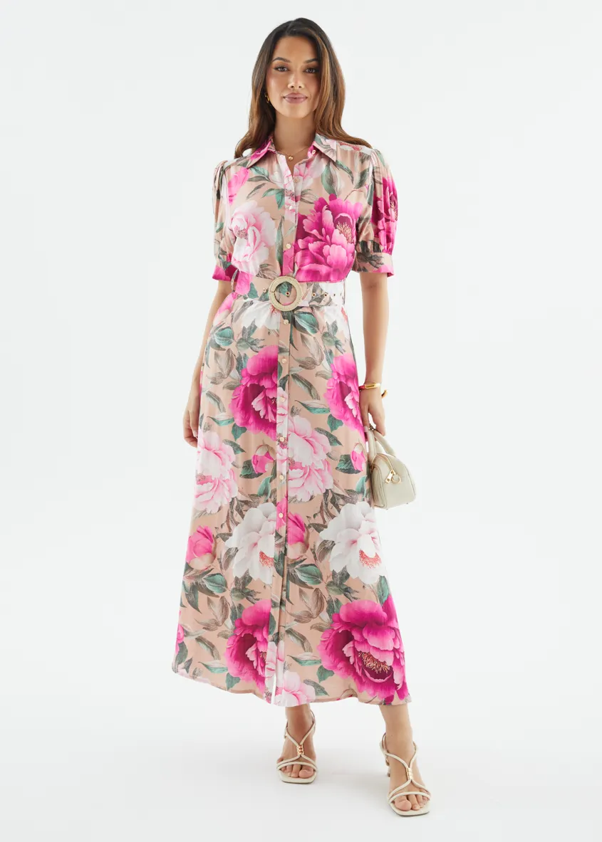 Devora Maxi Dress - Blush Flowers sold by Gingham & Heels product image thumbnail 3
