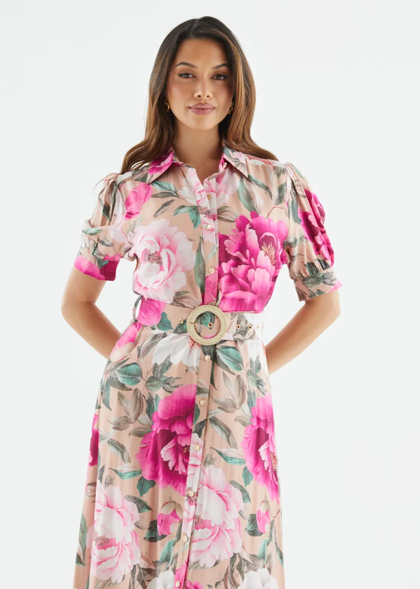 Devora Maxi Dress - Blush Flowers sold by Gingham & Heels product image thumbnail 5