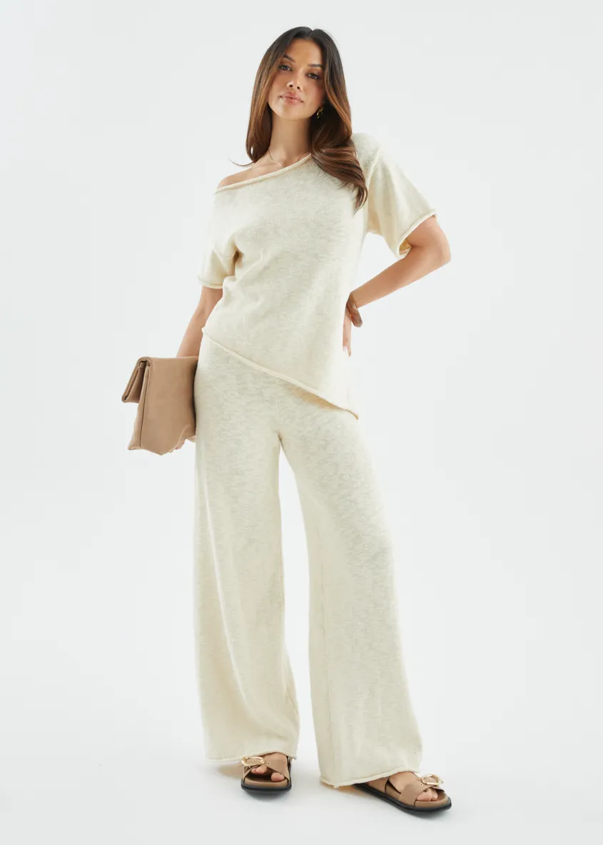 Chester Knit Pants - Beige sold by Gingham & Heels product image thumbnail 2