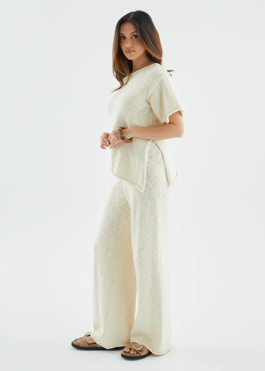 Chester Knit Pants - Beige sold by Gingham & Heels product image thumbnail 5