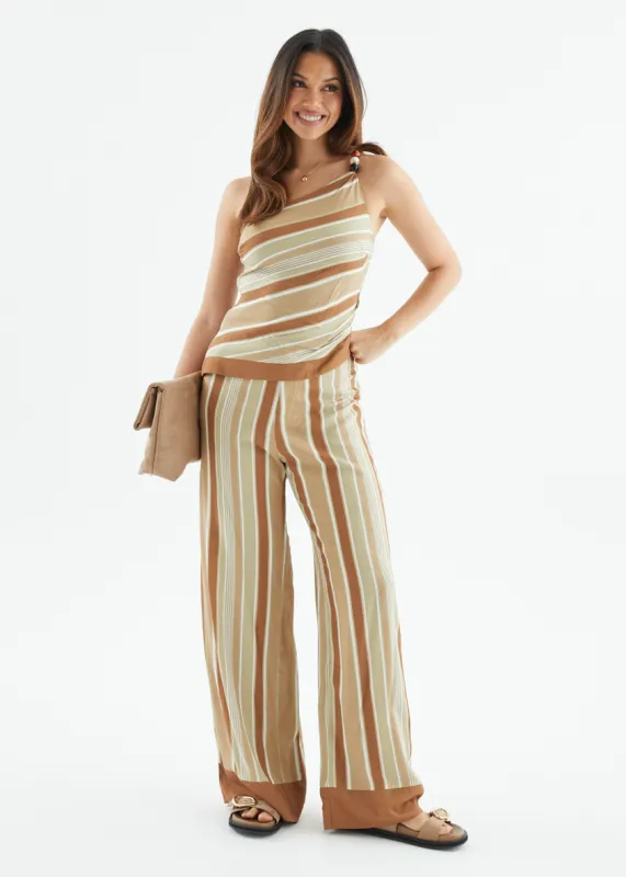 Geneva Set - Khaki Stripe made by Gingham & Heels