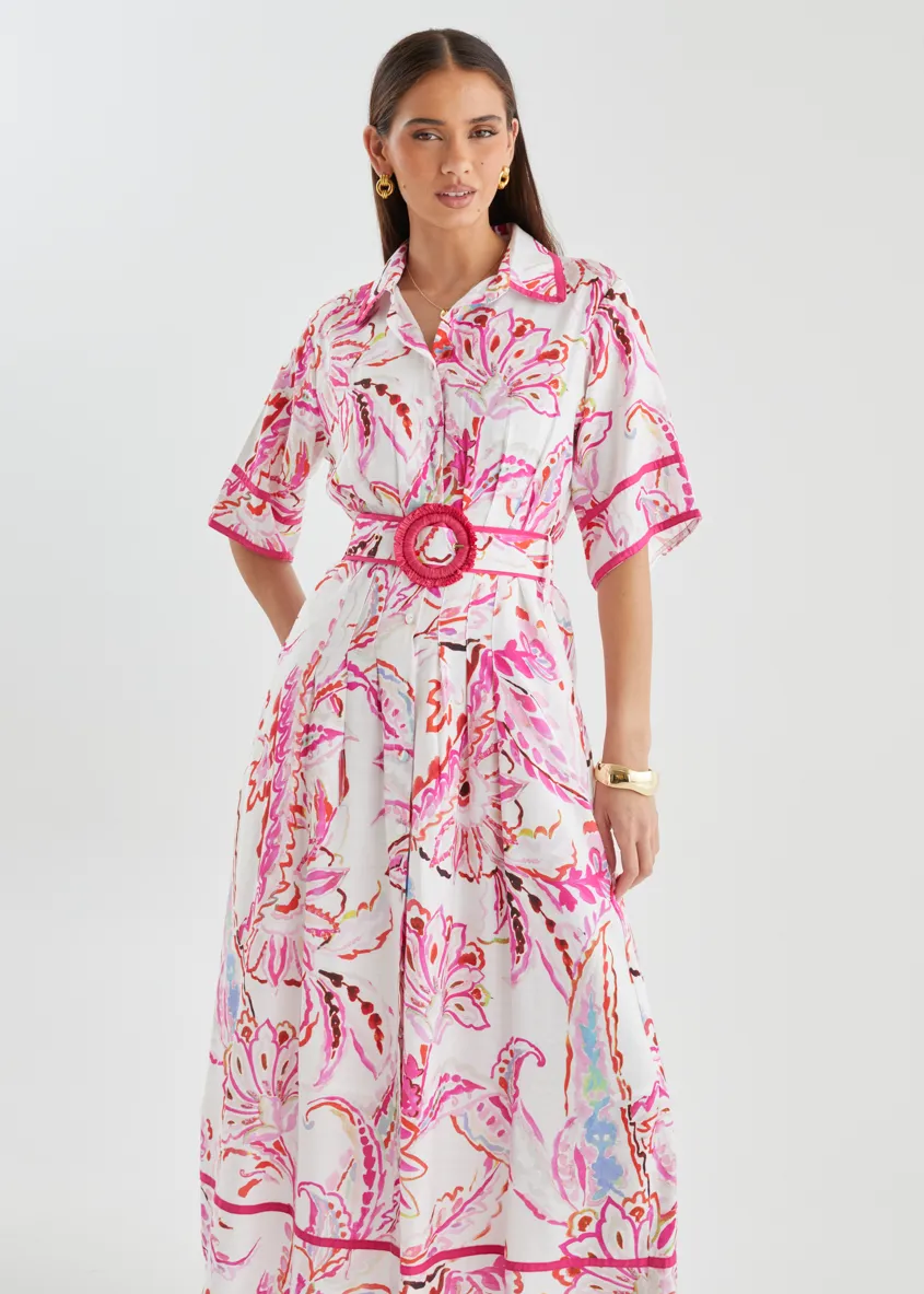 Delaney Maxi Dress - Botanical Pink sold by Gingham & Heels product image thumbnail 3