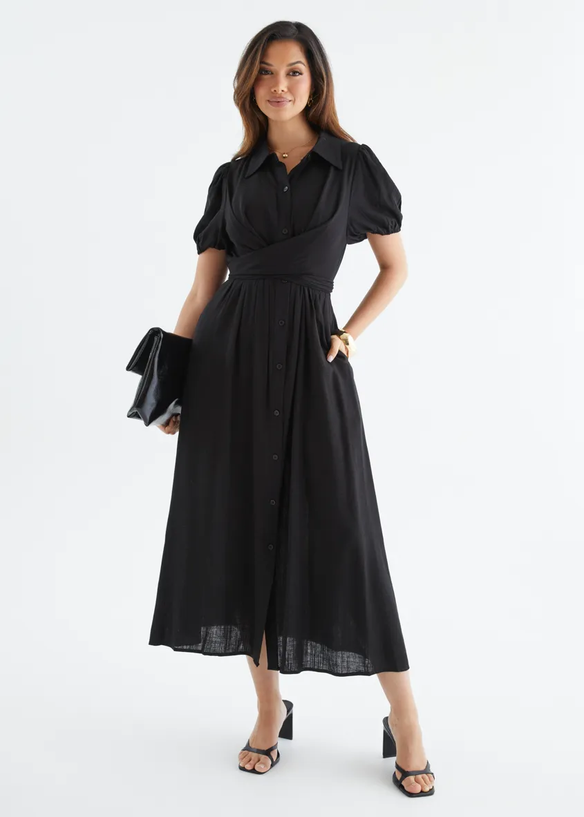 Taja Midi Dress - Black sold by Gingham & Heels product image thumbnail 3