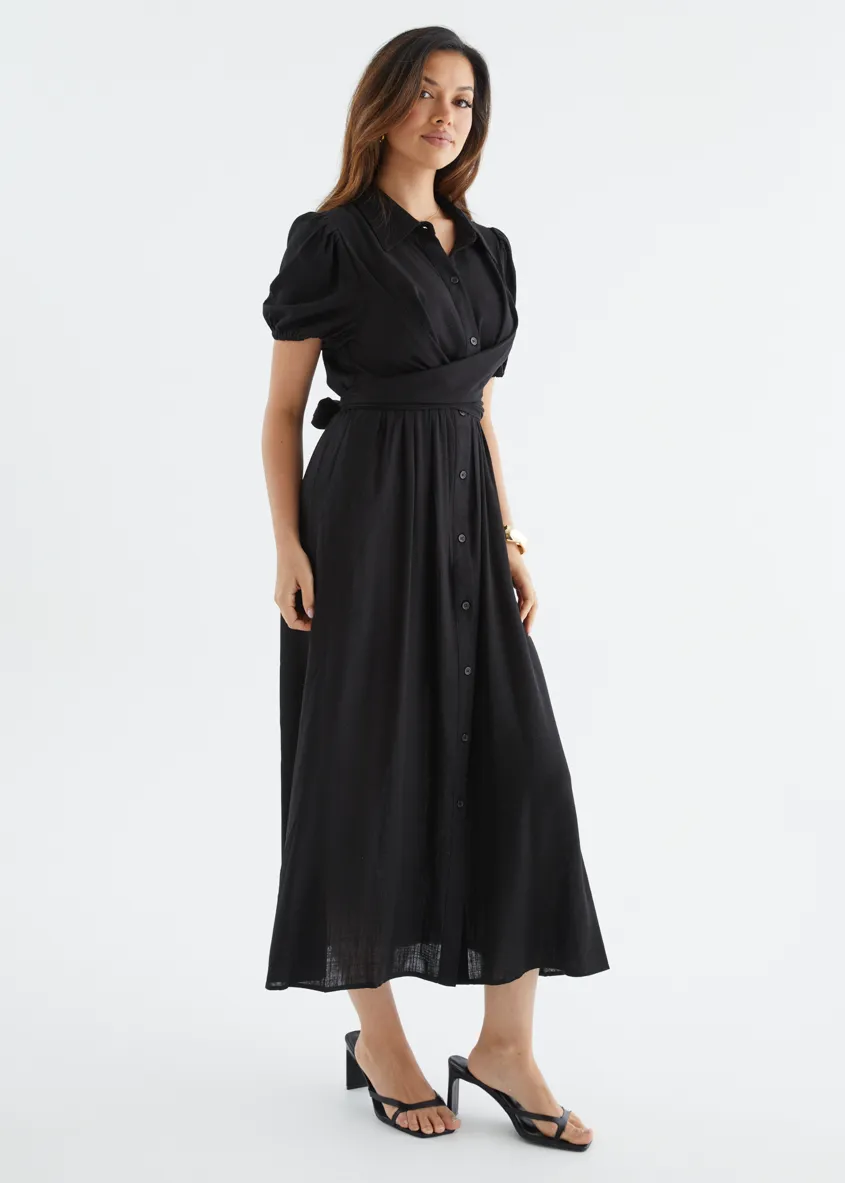 Taja Midi Dress - Black sold by Gingham & Heels product image thumbnail 5