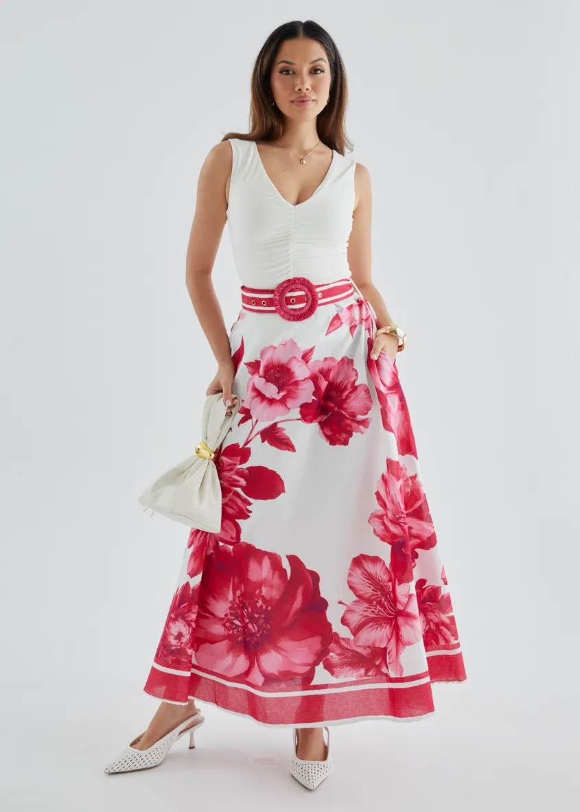 Dejana Maxi Skirt - Ruby Dahlia sold by Gingham & Heels