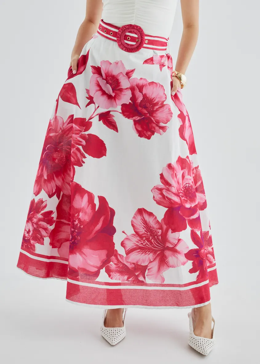 Dejana Maxi Skirt - Ruby Dahlia sold by Gingham & Heels product image thumbnail 4