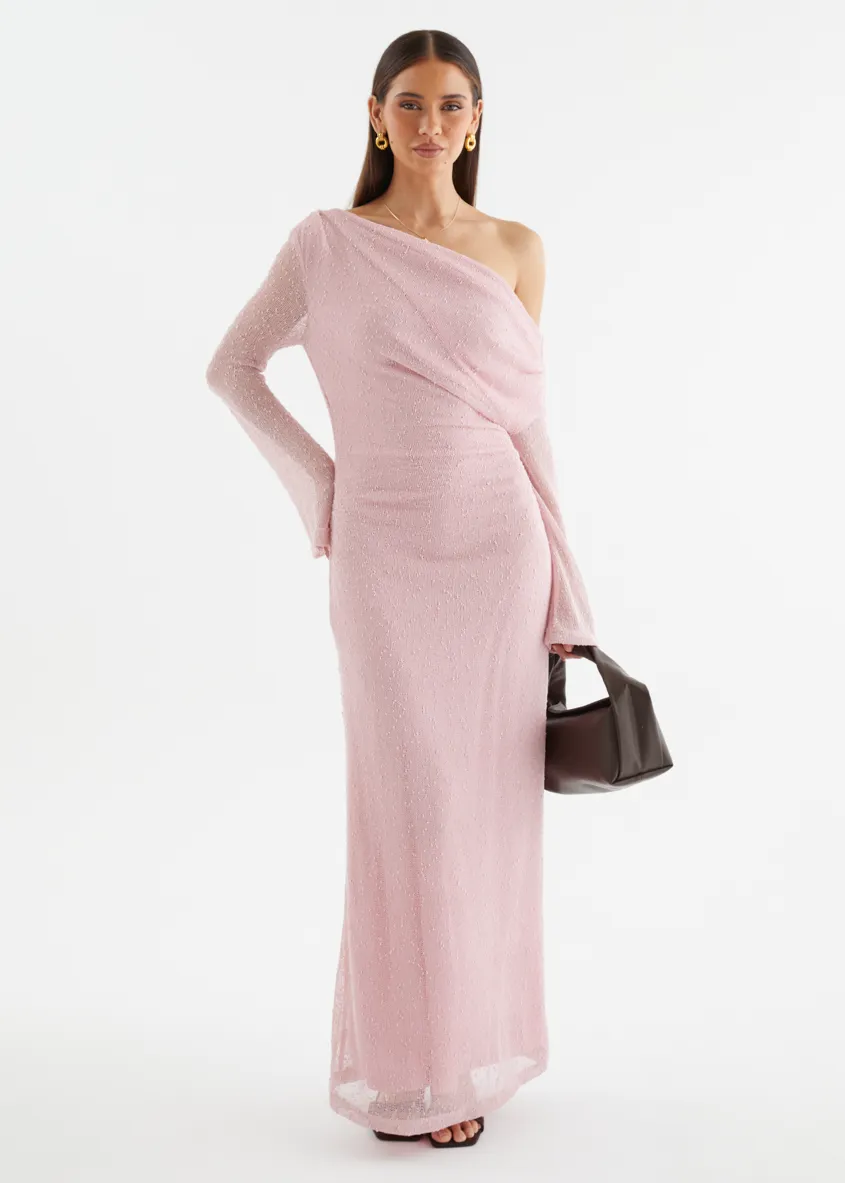 Luisa Drop Shoulder Maxi Dress - Pink sold by Gingham & Heels product image thumbnail 2