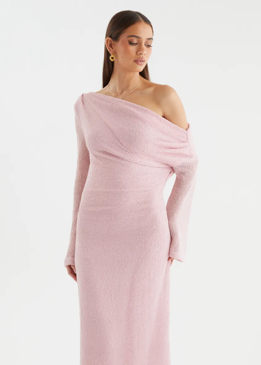 Luisa Drop Shoulder Maxi Dress - Pink sold by Gingham & Heels product image thumbnail 4