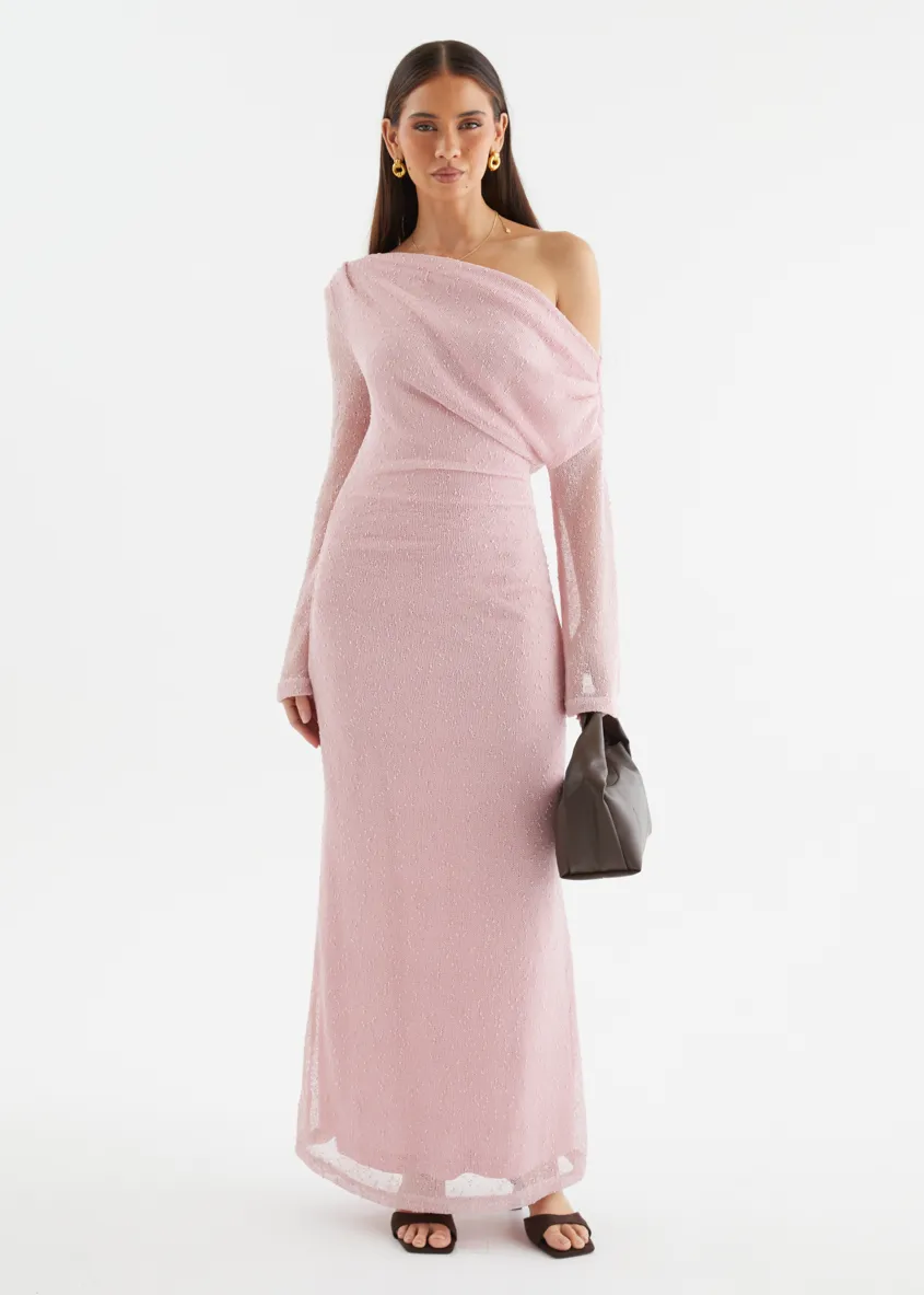 Luisa Drop Shoulder Maxi Dress - Pink sold by Gingham & Heels product image thumbnail 5