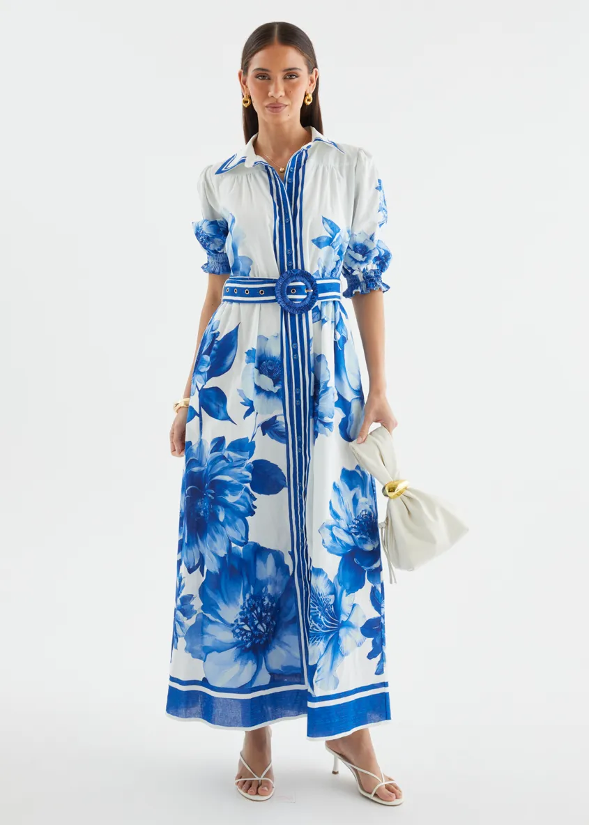 Dylan Maxi Dress - Cobalt Dahlia sold by Gingham & Heels product image thumbnail 2