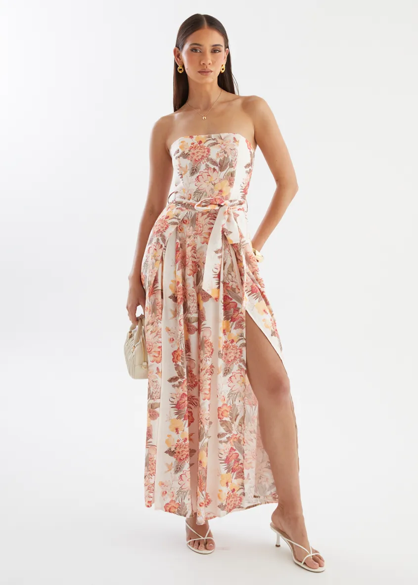 Albany Pantsuit - Blush Bloom sold by Gingham & Heels