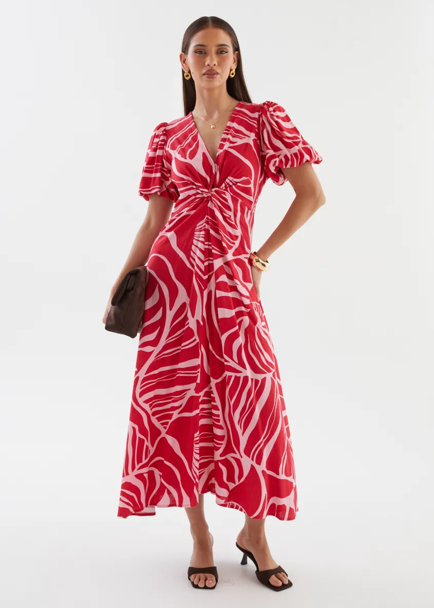 Sahara Midi Dress - Gaia sold by Gingham & Heels