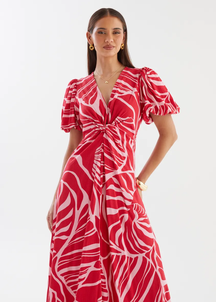 Sahara Midi Dress - Gaia sold by Gingham & Heels product image thumbnail 3