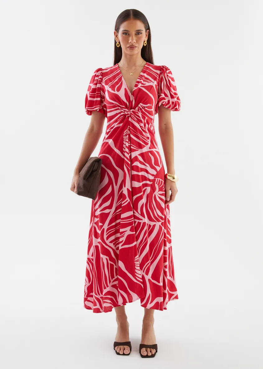Sahara Midi Dress - Gaia sold by Gingham & Heels product image thumbnail 4