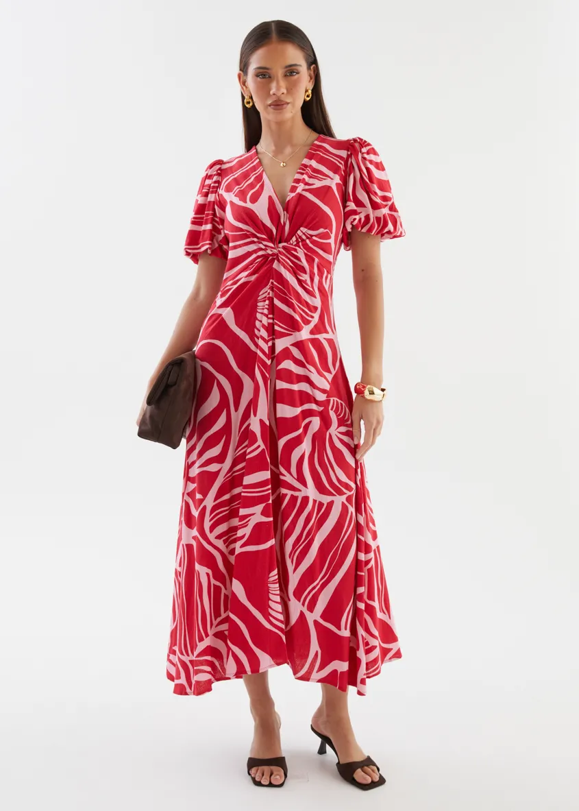 Sahara Midi Dress - Gaia sold by Gingham & Heels product image thumbnail 5