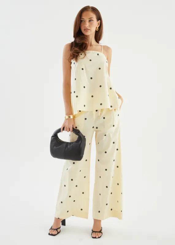Bryant Pants - Butter Polka sold by Gingham & Heels