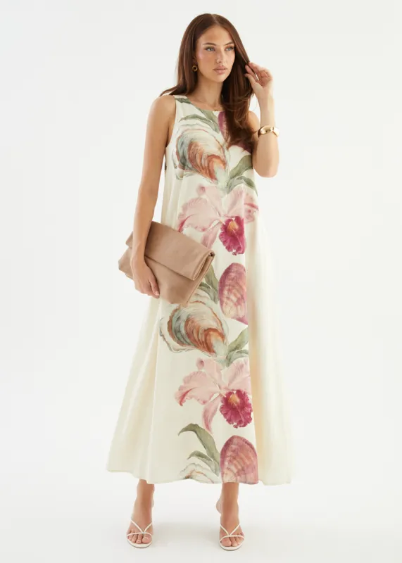 Stassi Maxi Dress - Sea siren sold by Gingham & Heels