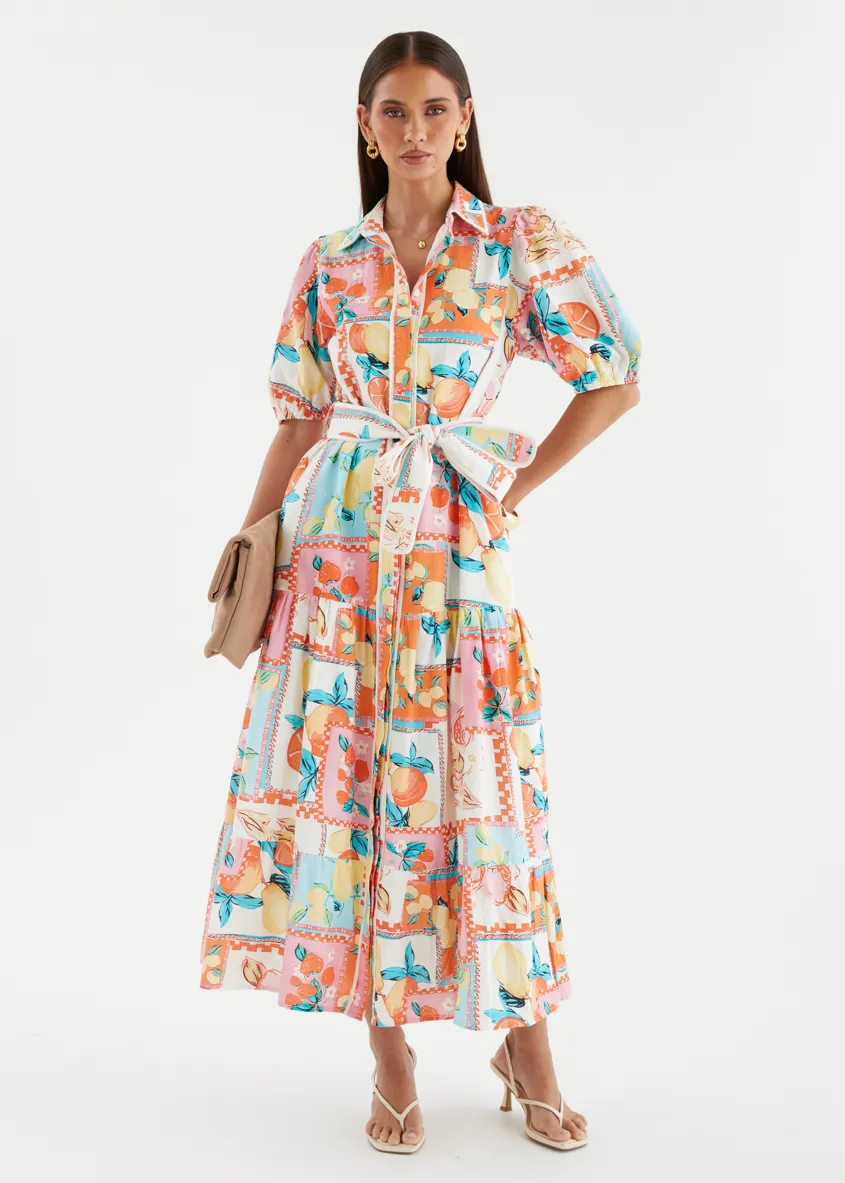 Acer Maxi Dress - Tropical Tile sold by Gingham & Heels