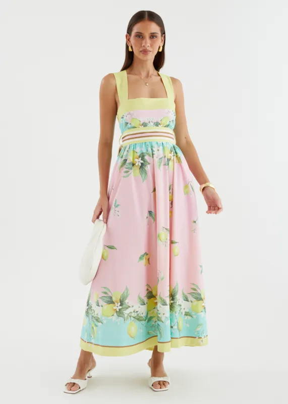 Laylah Maxi Dress - Lemoncello sold by Gingham & Heels