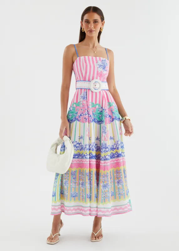 Lalita Maxi Dress - Bahama Pink sold by Gingham & Heels