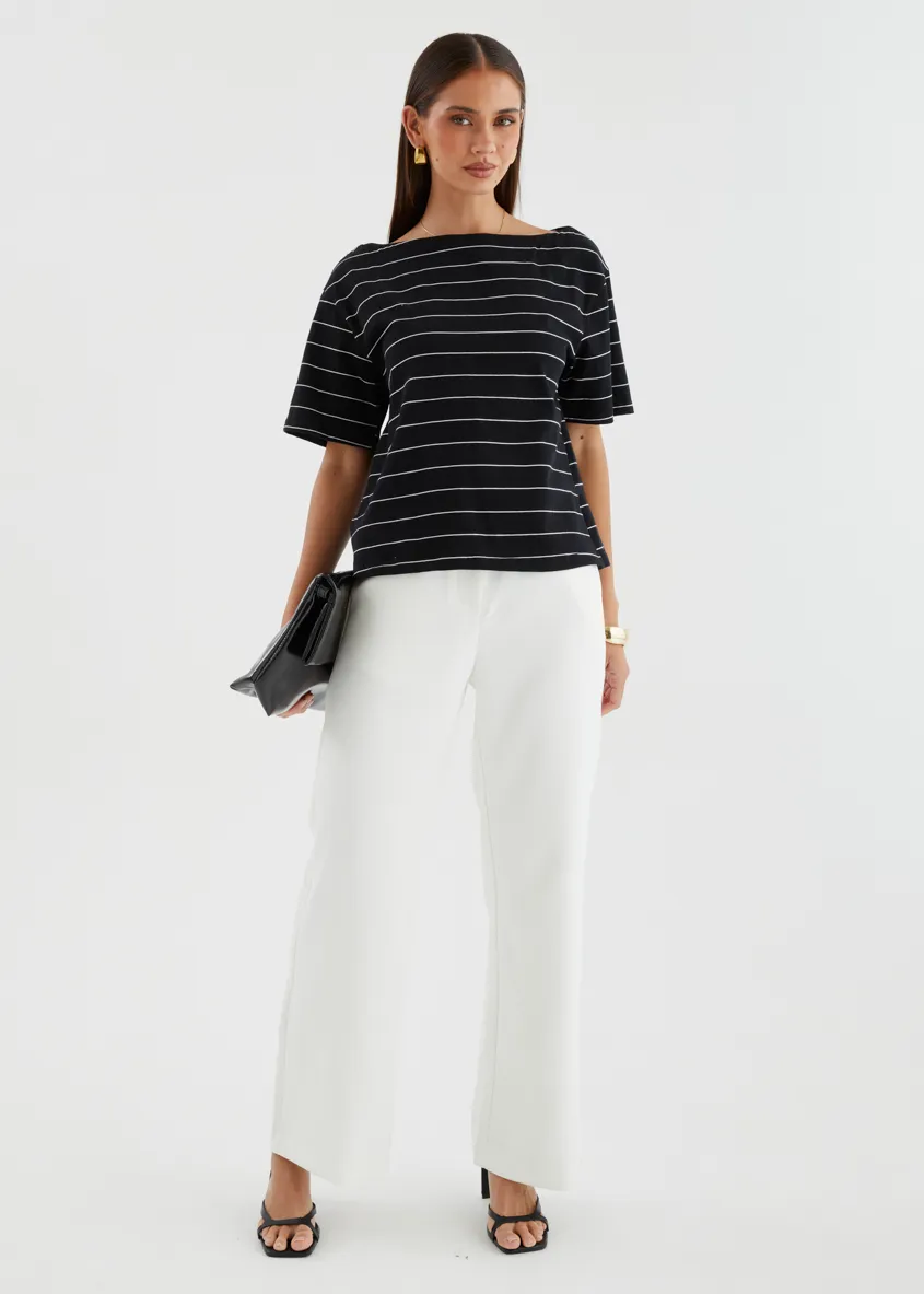 Milos Top - Black Stripe sold by Gingham & Heels product image thumbnail 5