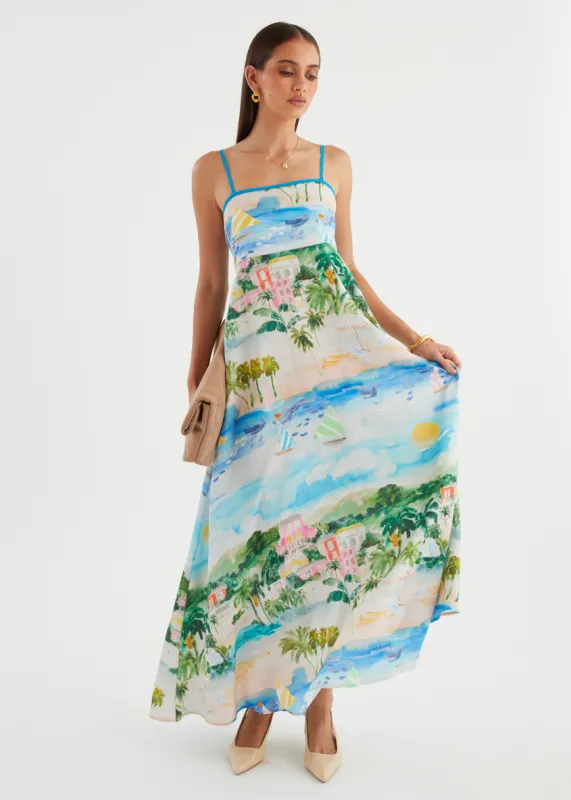 Annalena Maxi Dress - Tropical Coast sold by Gingham & Heels