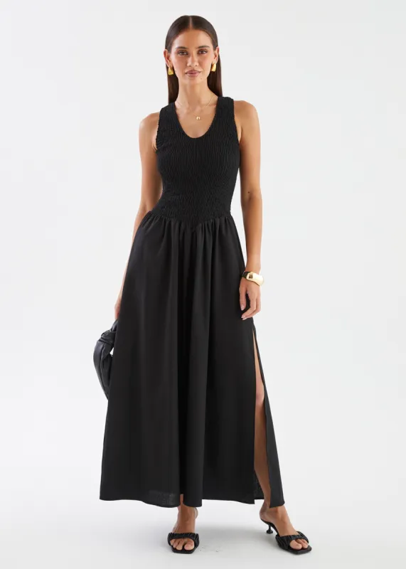Marilee Maxi Dress - Black sold by Gingham & Heels