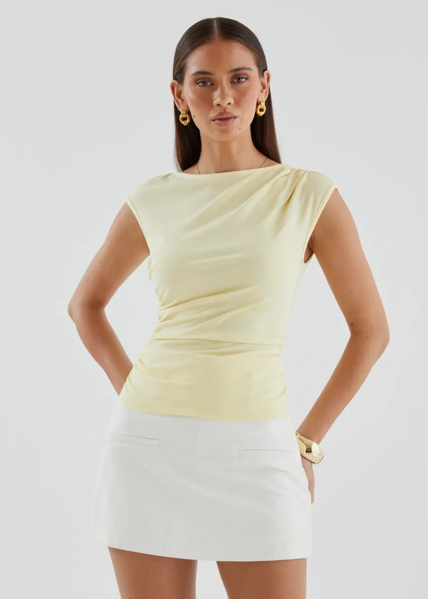 Anellia Top - Lemon sold by Gingham & Heels product image thumbnail 3