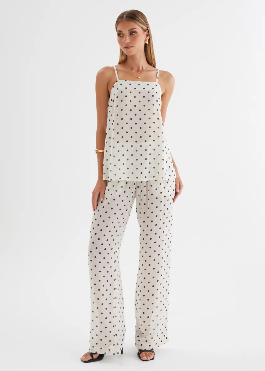 Felecia Pants - Beige Polka Dot sold by Gingham & Heels product image thumbnail 2