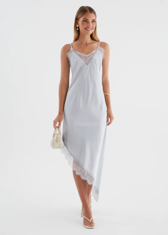 Dallace Lace Midi Dress - Ice Blue made by Gingham & Heels