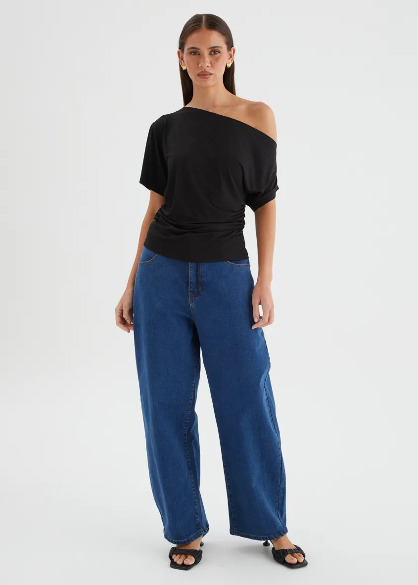 Anwar Barrel Jeans - Indigo sold by Gingham & Heels product image thumbnail 5