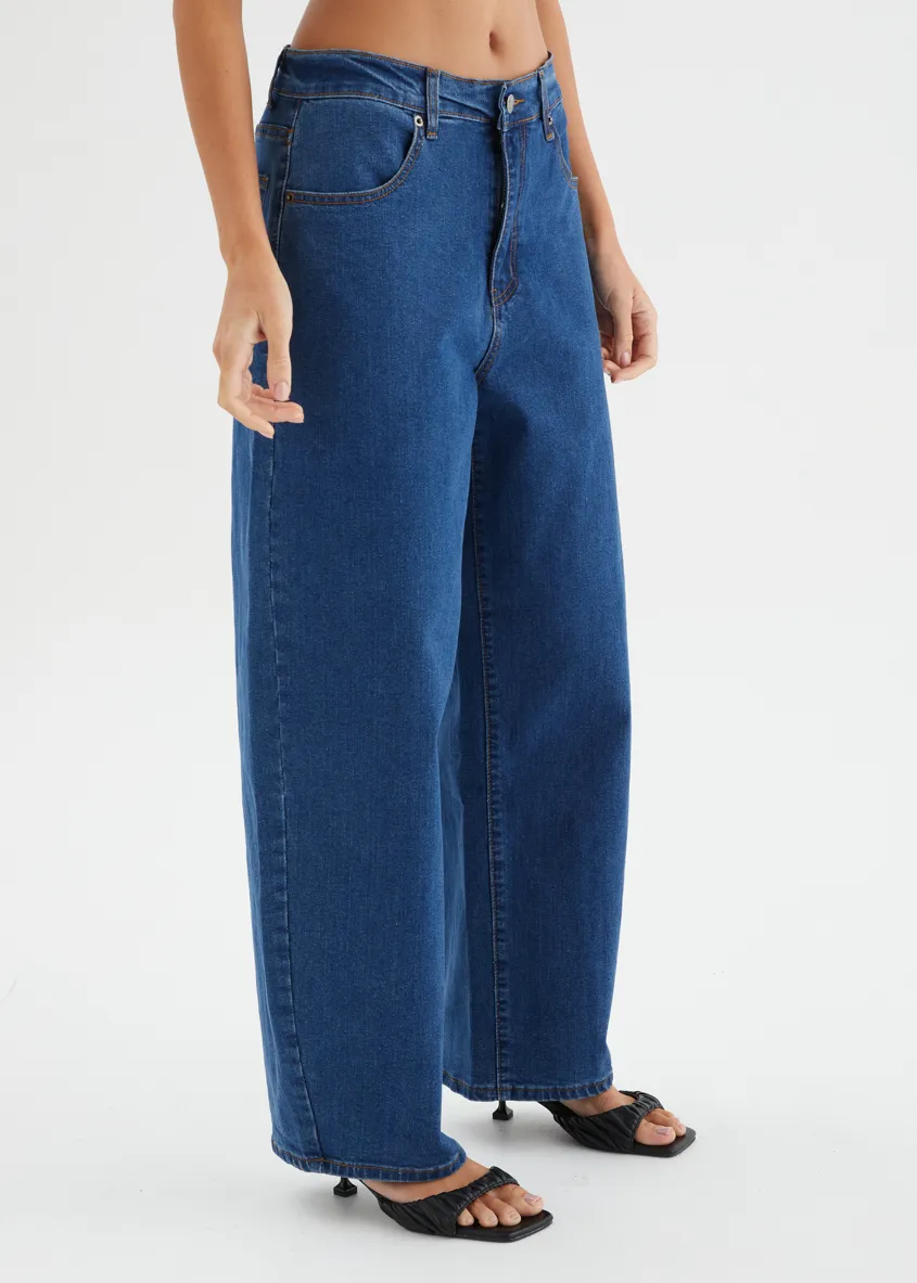 Anwar Barrel Jeans - Indigo sold by Gingham & Heels product image thumbnail 4