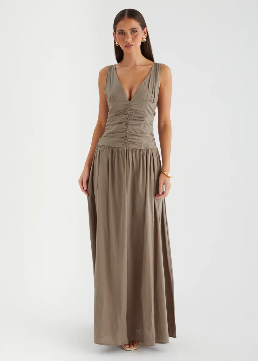 Jenelle Maxi Dress - Khaki sold by Gingham & Heels product image thumbnail 2