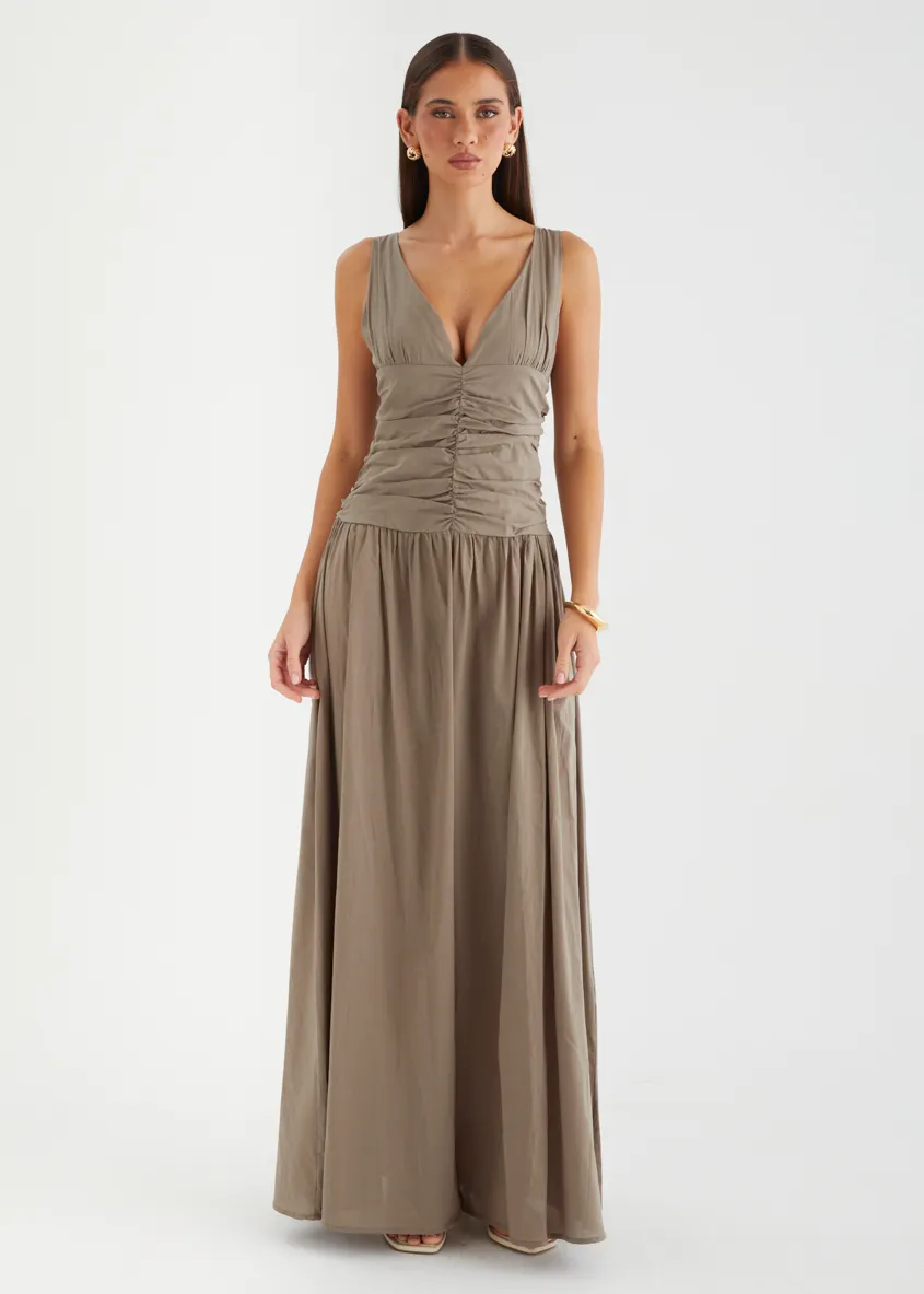 Jenelle Maxi Dress - Khaki sold by Gingham & Heels product image thumbnail 4