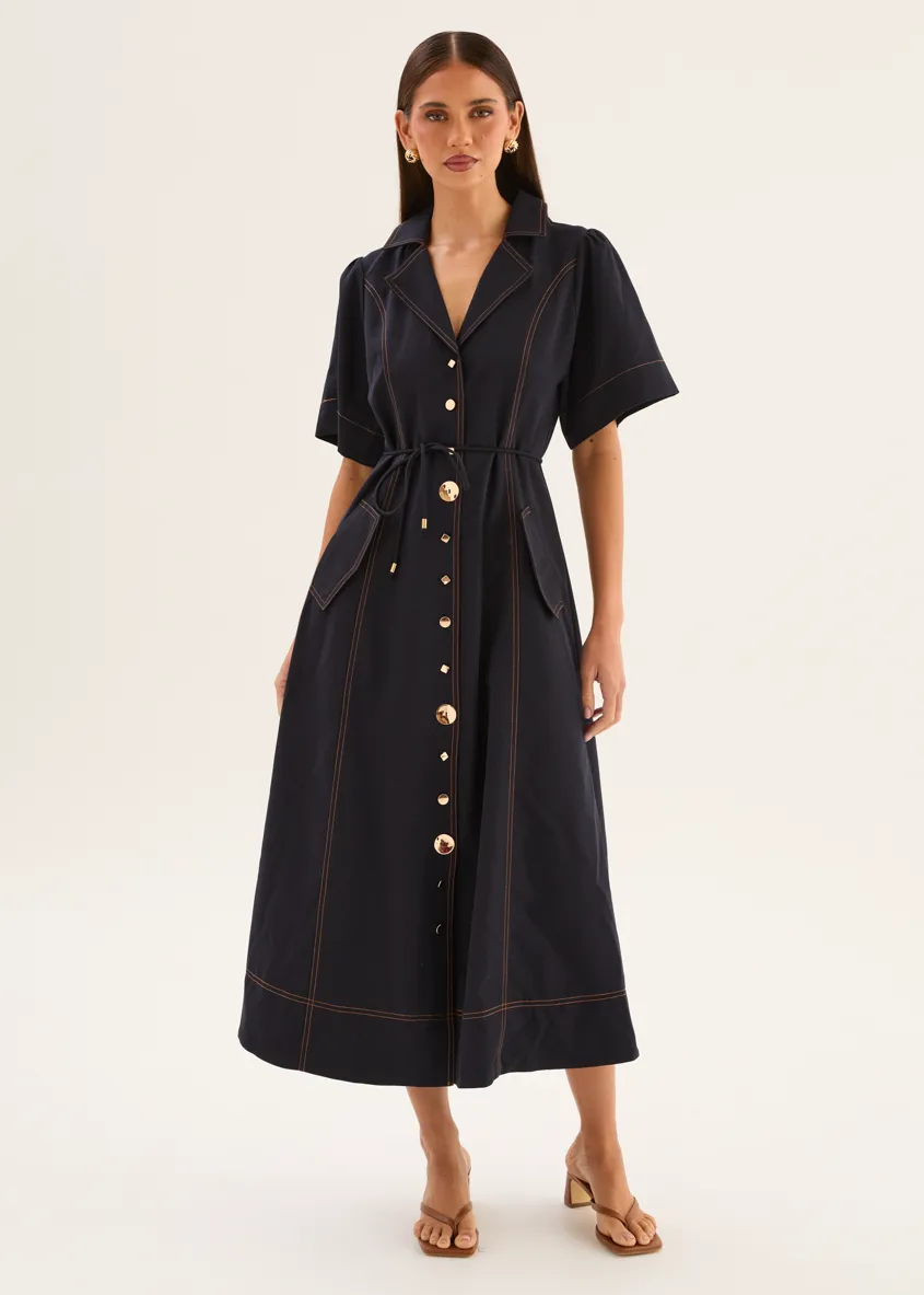 Teresia Maxi Dress - Navy sold by Gingham & Heels product image thumbnail 2