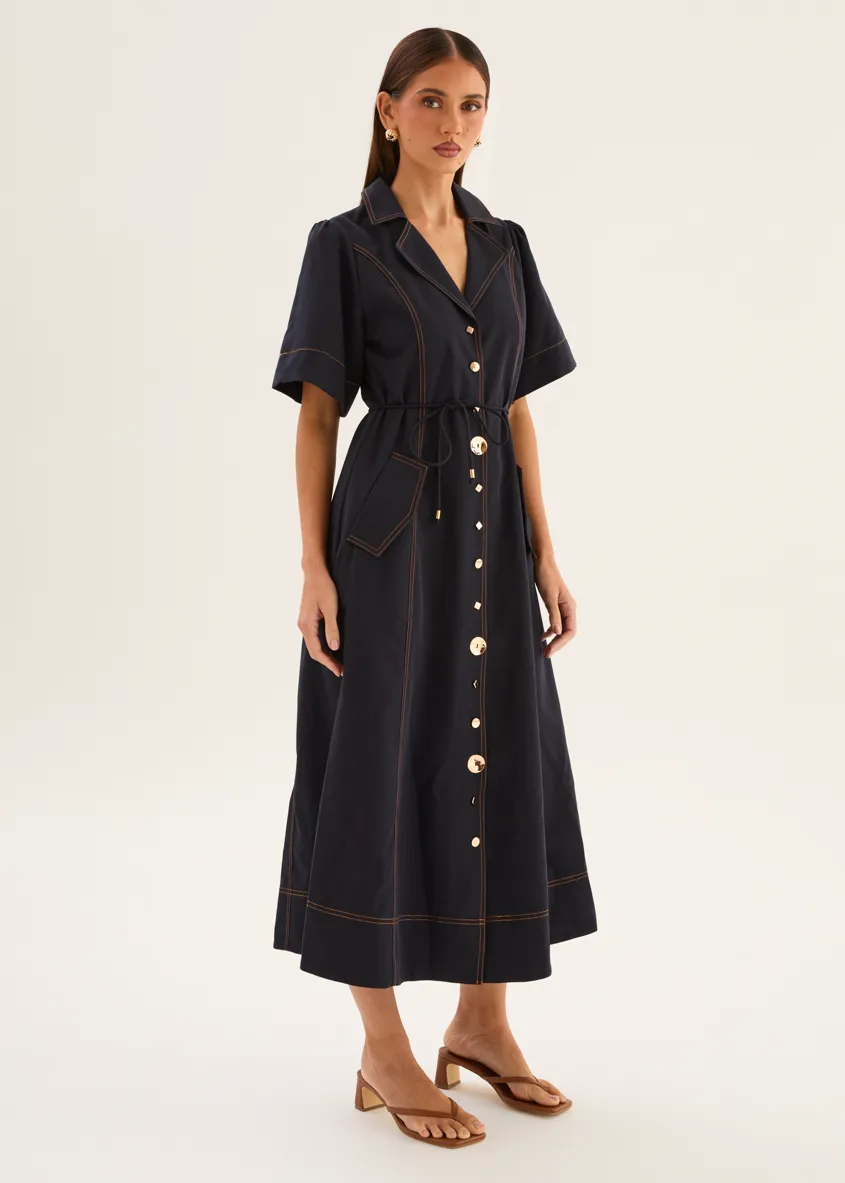 Teresia Maxi Dress - Navy sold by Gingham & Heels product image thumbnail 5