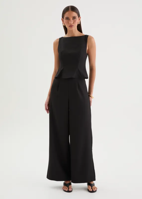 Annaleise Pantsuit - Black made by Gingham & Heels