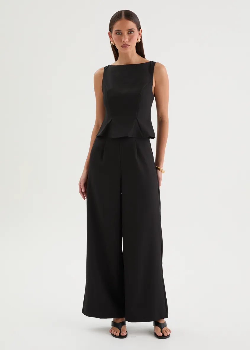 Annaleise Pantsuit - Black sold by Gingham & Heels