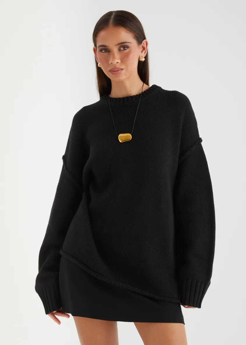 Prestin Sweater - Black sold by Gingham & Heels